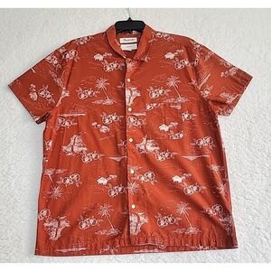 Madewell  Men's Medium Shirt Easy Fit Short Sleeve Button Up Tropic Cotton